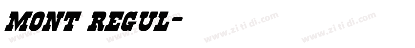 mont regul字体转换 mont regul字体转换